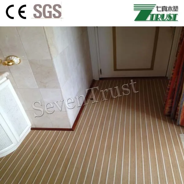 PVC marine synthetic teak deck 100% PVC material ship soft deck