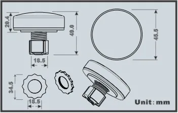 45 мм AC24V водонепроницаемый IP65 R/G/B белый цвет развлекательный светодиодный светильник