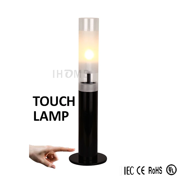Modern Bedside Light Ice Cube Glass Touch Table Lamp