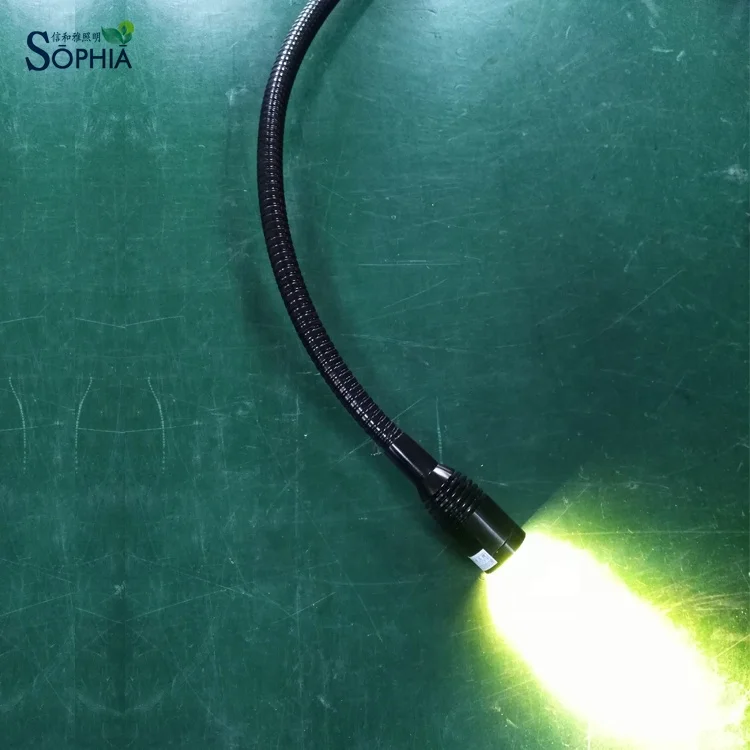 1w 3W 12v 24v 120v 230v gooseneck lamp for precision machine