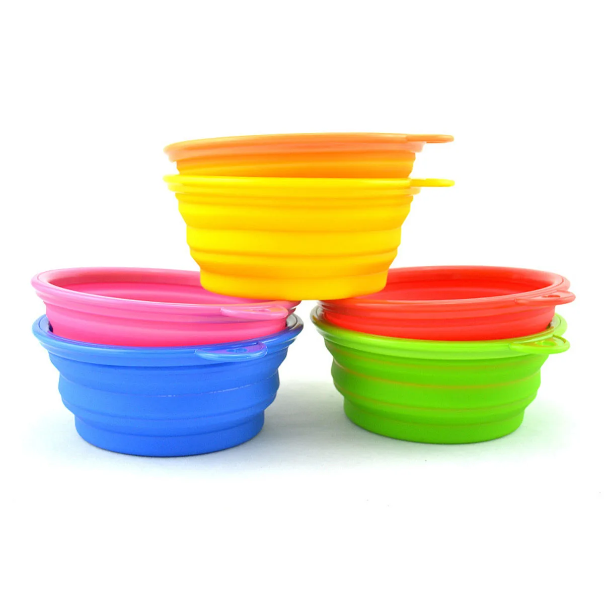 Personalized Fordable Silicone Travel Pet Dog Food Bowl Collapsible Dog Bowl