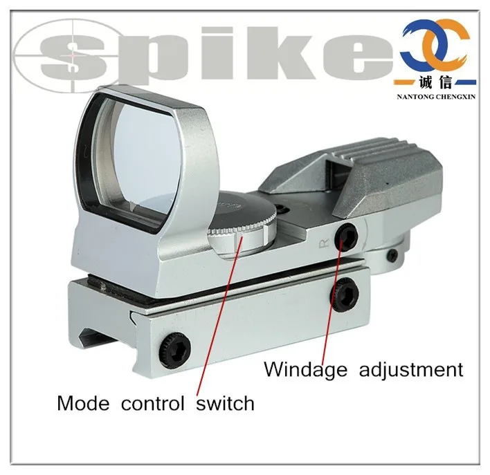 Spike Optics HD101 Silver New Red & Green Dot Sight /Silver
