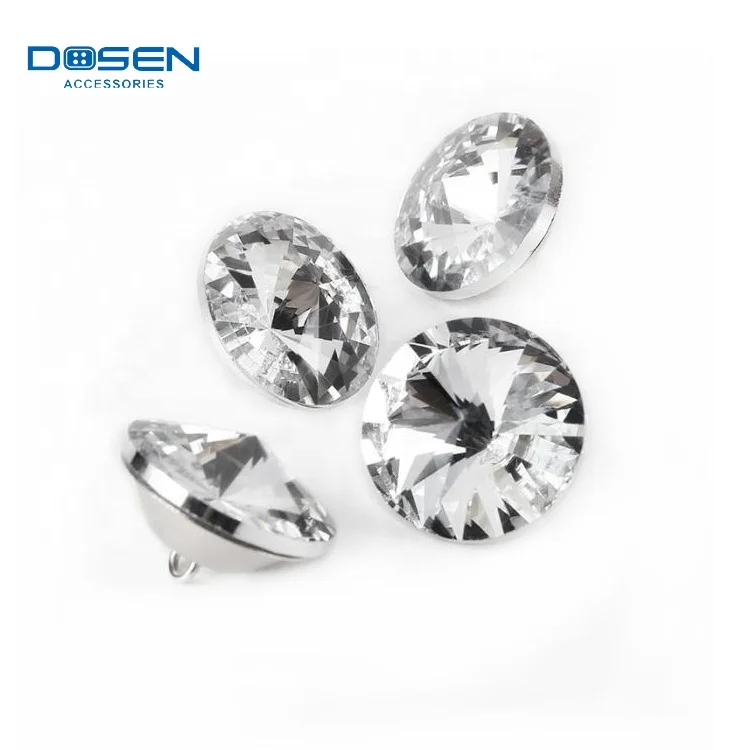 25mm Hot Sale Decorative Crystal Rhinestone Jean Button