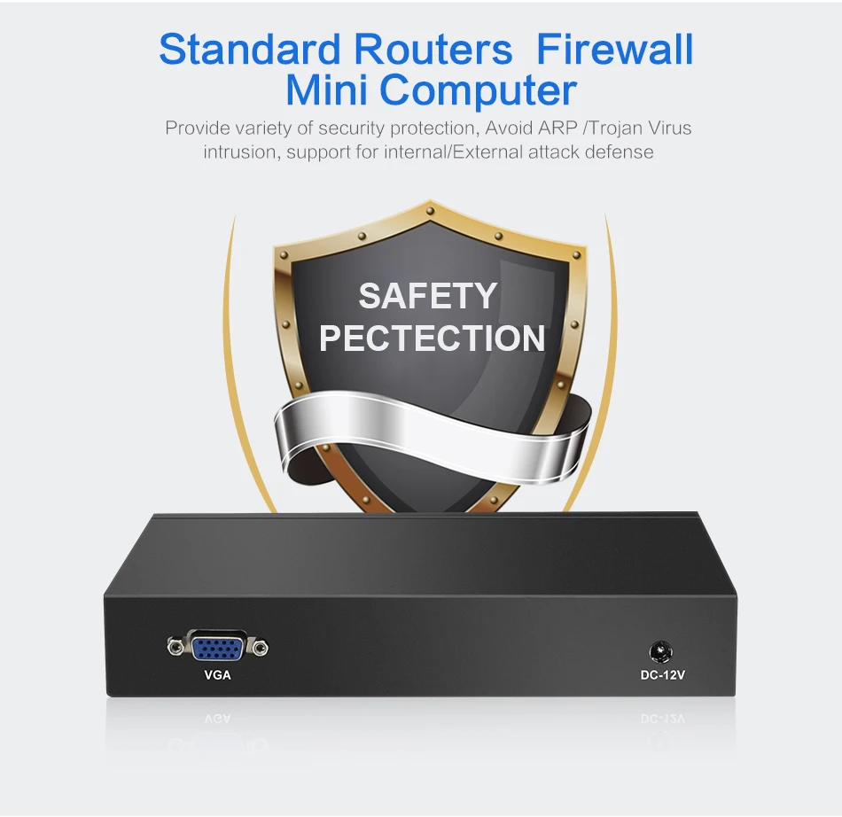 XCY 6 lan материнская плата Pfsense сетевой маршрутизатор сервер Celeron 1037U 1007U брандмауэр мини промышленный компьютер