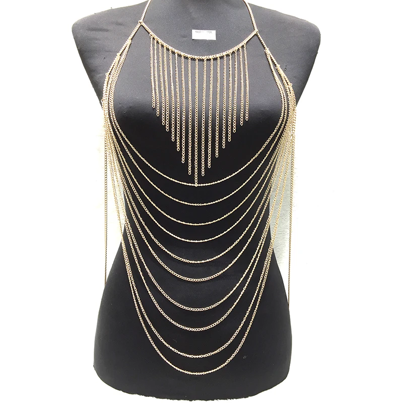 
Full Boby Chain Dress Vibrating Body Jewellery Yiwu Making Supplier Non allergenc Body Chain Jewelry 