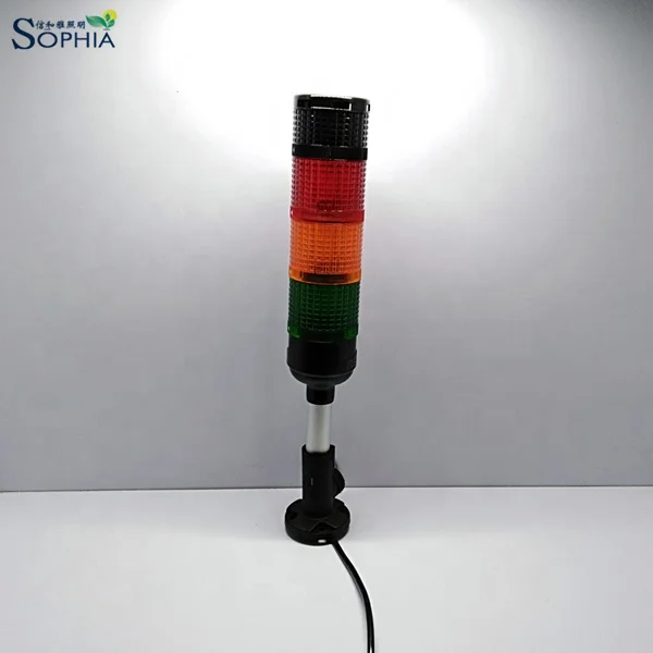 New  outdoor used IP65 70mm led signal tower light with buzzer