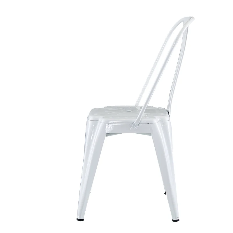 hotel event banquet garden patio vintage black steel church wedding dining metal legs chair