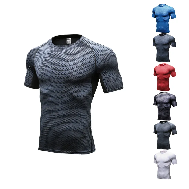 Mens Muscle Workout Short Sleeve Running Athletic T Shirt