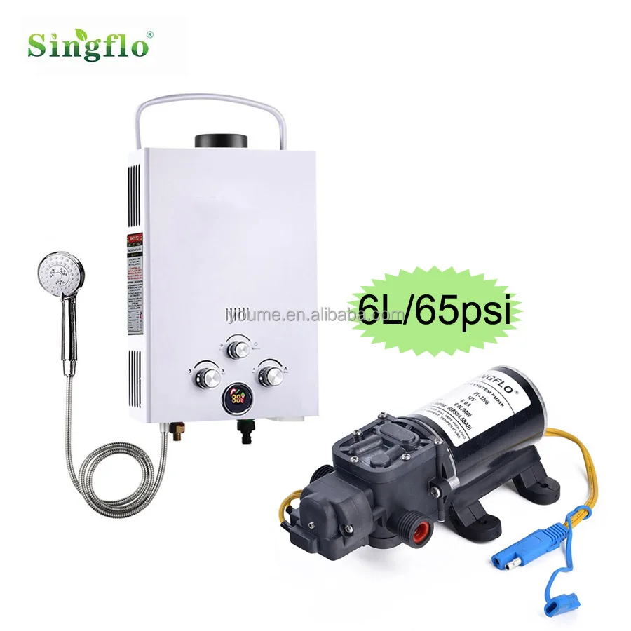 Singflo FLO-3206 12v 65psi 6L water heater pump for caravan,RV,motorhome