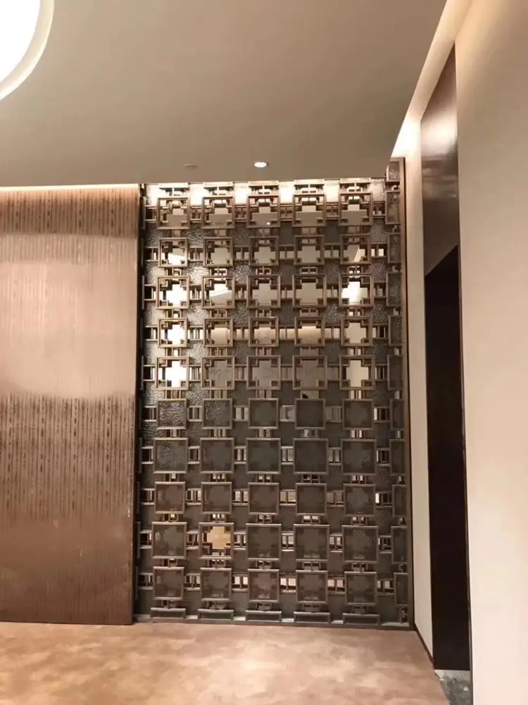 laser cut metal privacy screen room divider