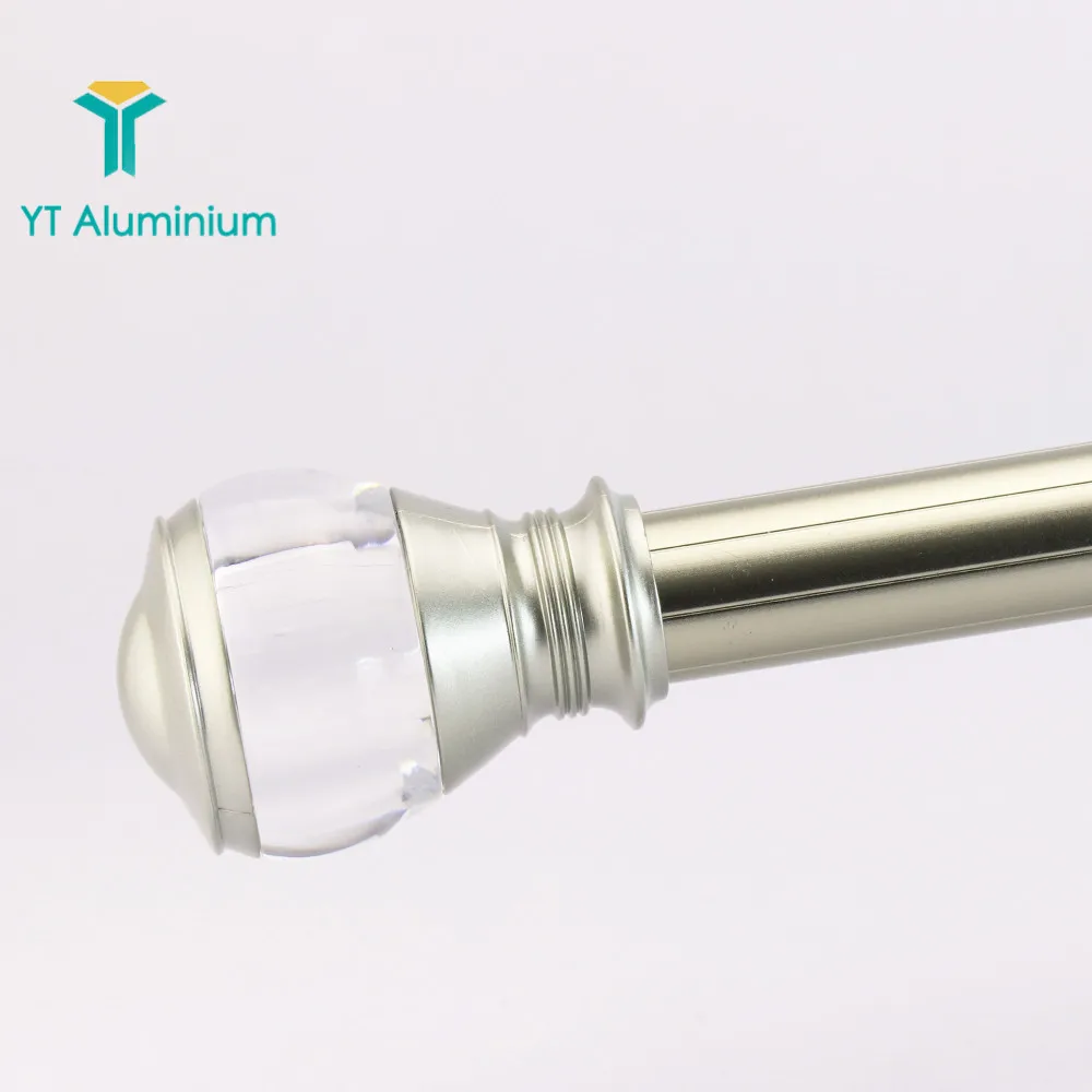Classical Curtain Rod End Caps Curtain Pole Finials For Aluminium Curtain Track Accessories