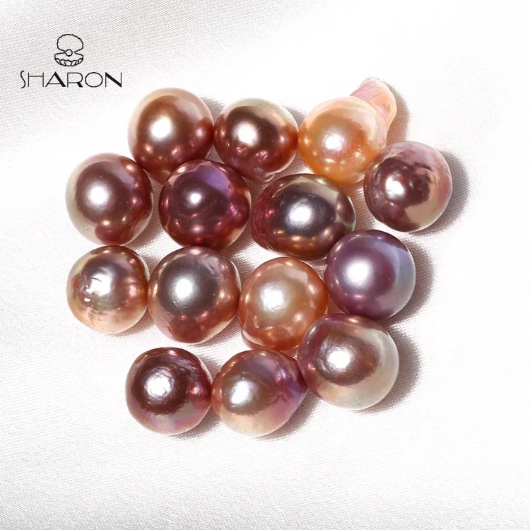 Wholesale 10-14mm AA High Quality Metal Color Natural Freshwater Edison Barque Loose Pearl