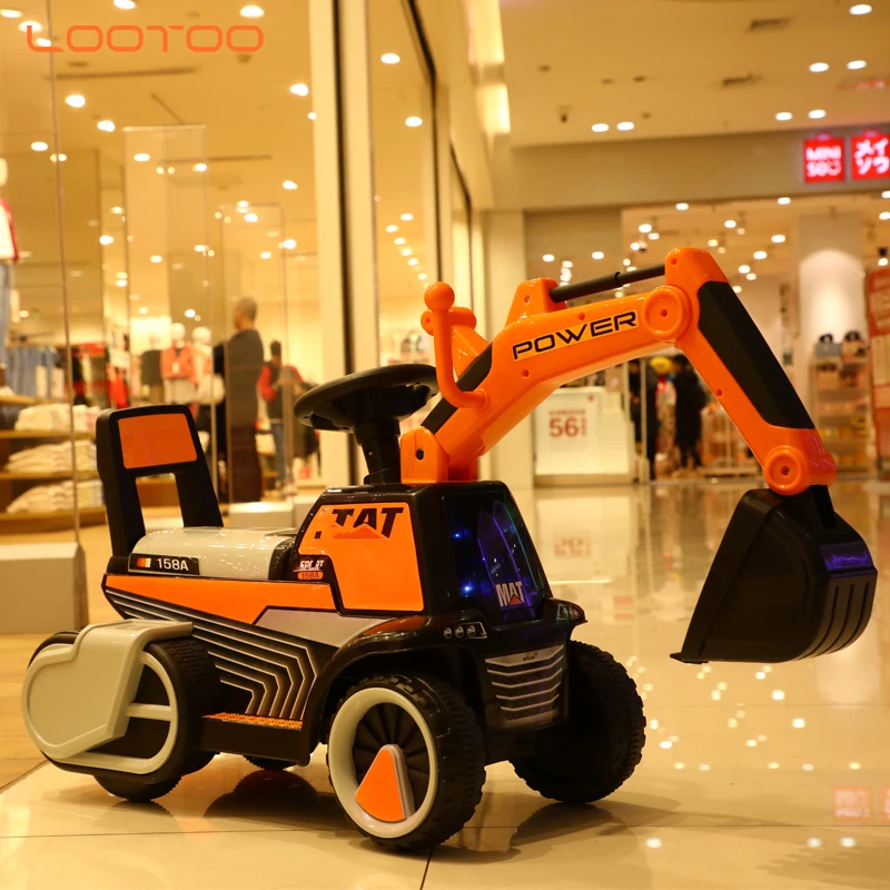 China factory cheap price electric children construction car toy excavator