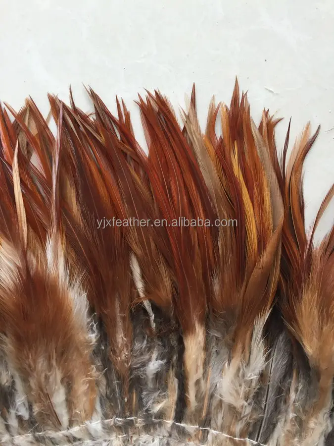 Wholesale 6-8inch cheap natural color rooster saddle feathers chicken feathers for sale