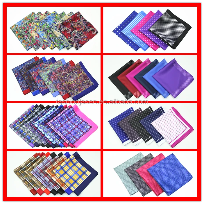  Модный Карманный квадрат с цифровой печатью на заказ