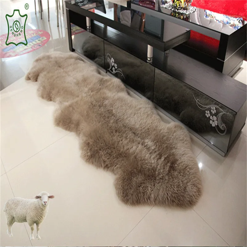 Оптовая продажа двухчастный Австралийский коврик из овчины для приборной панели автомобиля