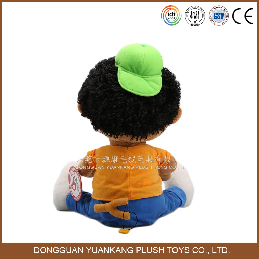 Factory Supply Attractive Price New Type stuffed animal plush toy Plush African Black Boy Soft Doll Stuffed Toys