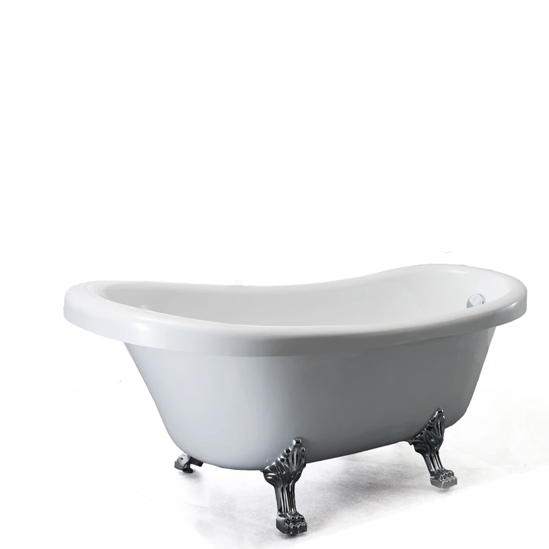 BS-6308 French Classical royal design cheap popular bathroom claw bathtub acrylic hot tub for adult