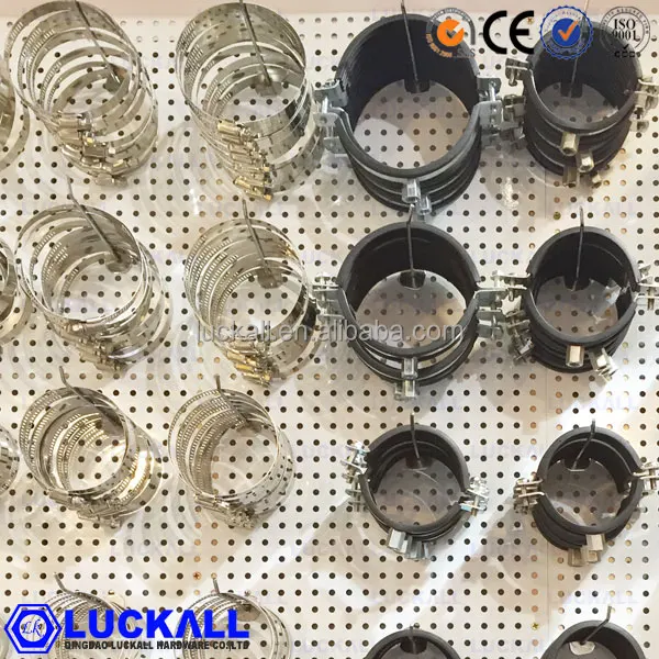 Ss316 Rubber Sleeve High Pressure With Epdm Rubber Lining Hanging Pipe Clamp