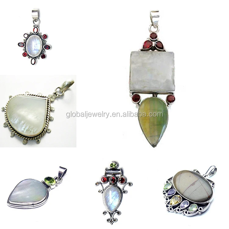 
Raw gemstone jewellery 