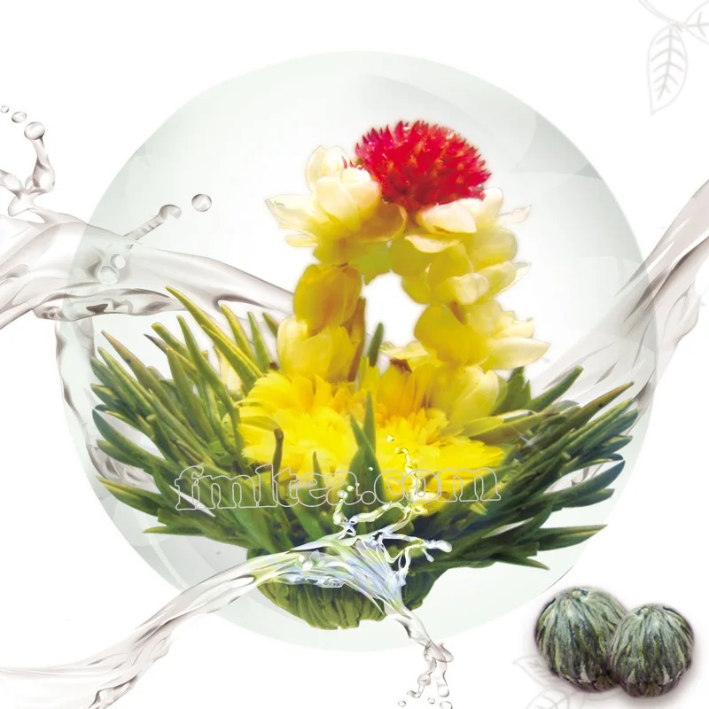 Carnation flower blooming tea for skin care butterfly pea blooming tea