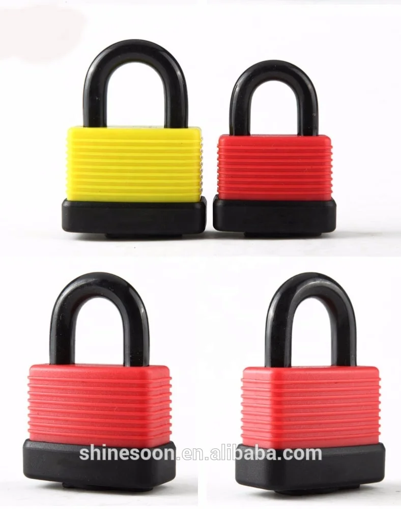 Colorful bike lock Simple design Padlock
