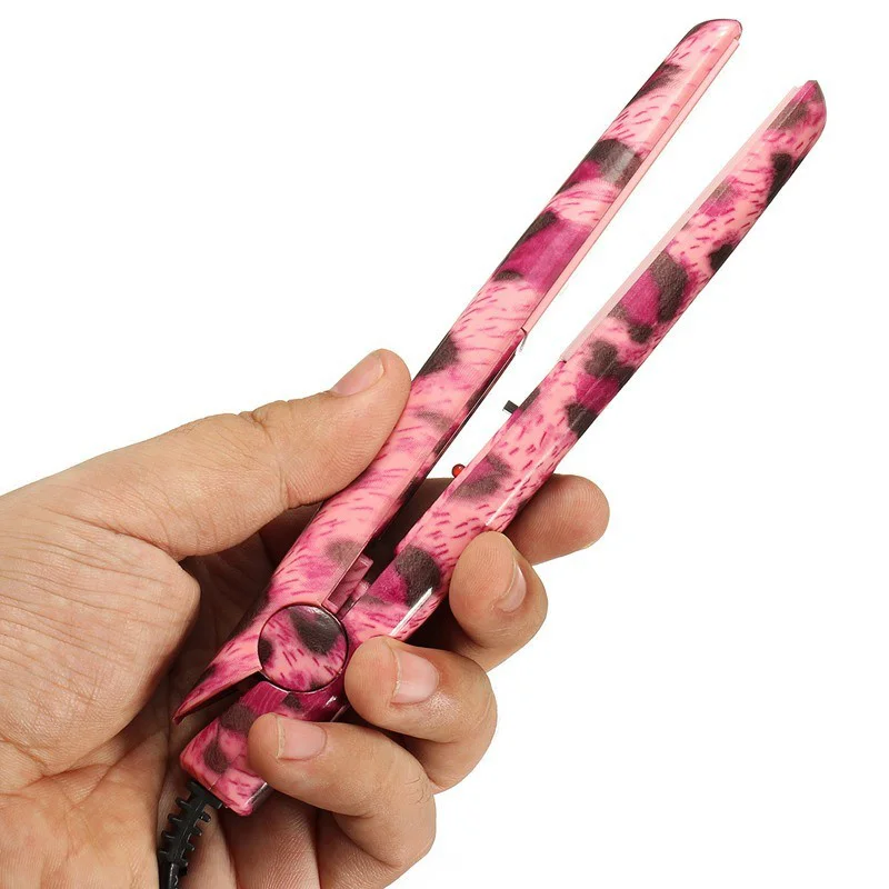 Fashion Professional  titanium crystal bling steam titanium flat irons hair straightener with private label