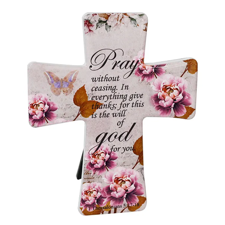 
Custom Decorative Cross Wall Ceramic Plaques 