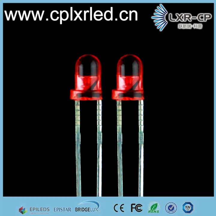 Epileds Epistar 0.06 Вт 1.7-1.8 В 3 мм ИК Круглый DIP LED чип диод 730-735nm