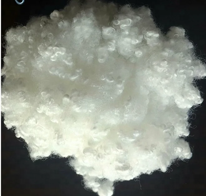 
3dx64mm recycled HCS polyester staple PET fiber 