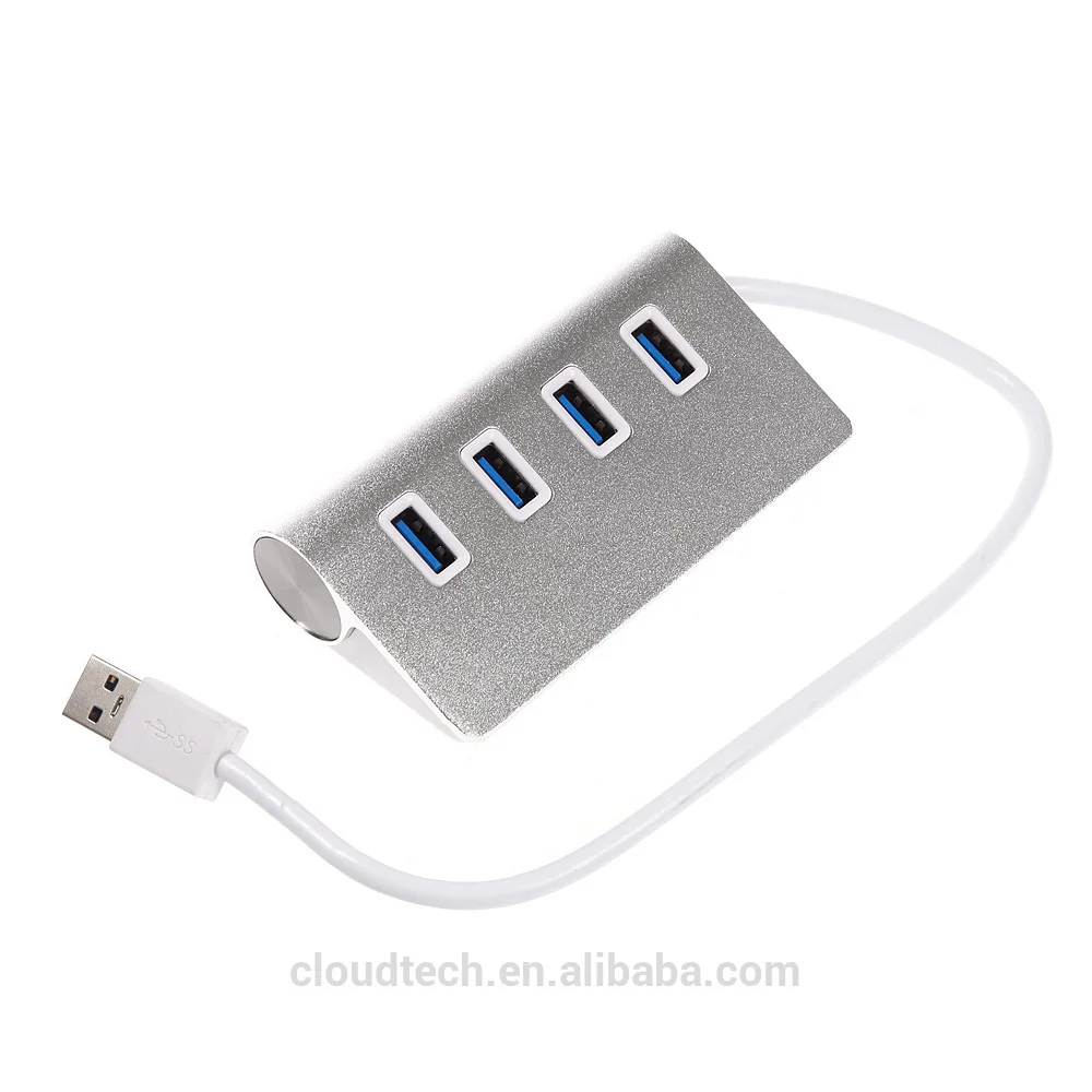 
Elegance 4 port usb hub Aluminium USB HUB Powar Adaptor 