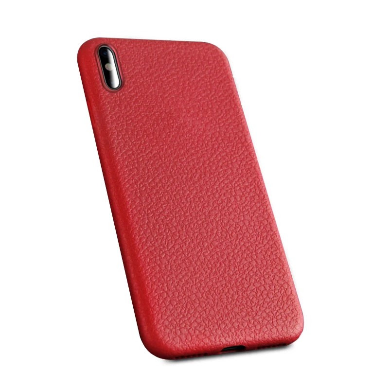 
Newest tpu case for iPhone X cell phone case leather grain wholesale shop 