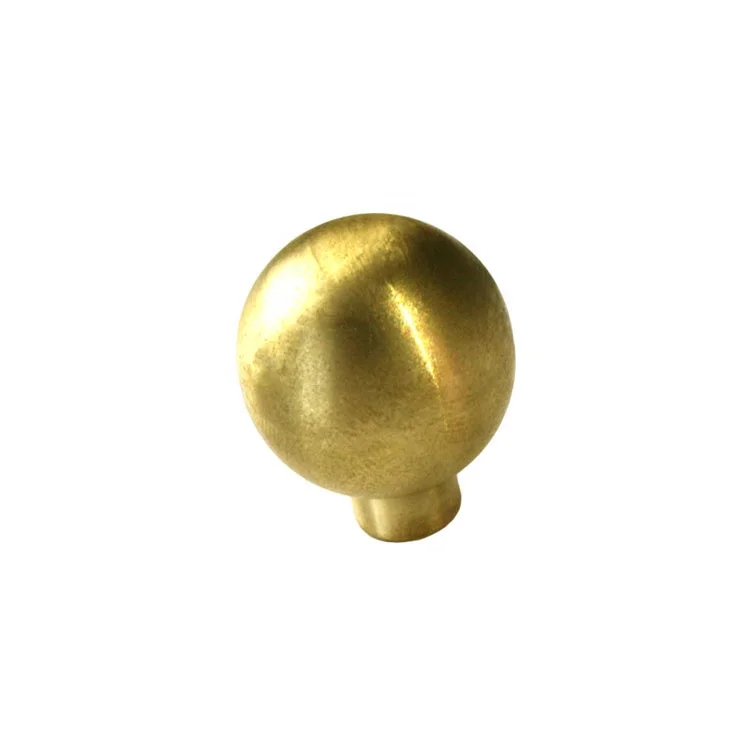 Professional custom solid copper brass ball for furniture handle knob