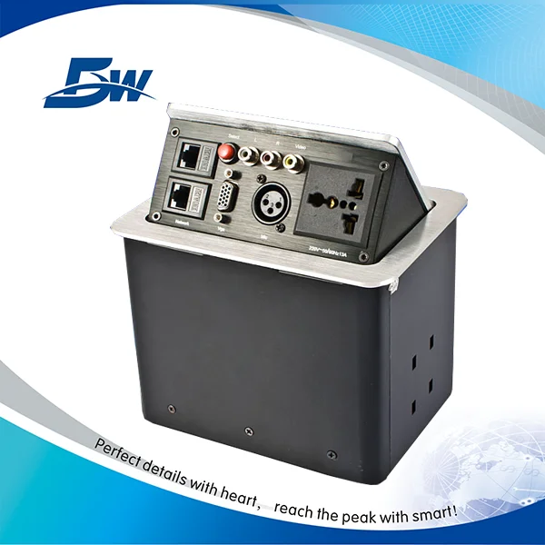 Tabletop Socket Outlet Box Fitted For Conference Room