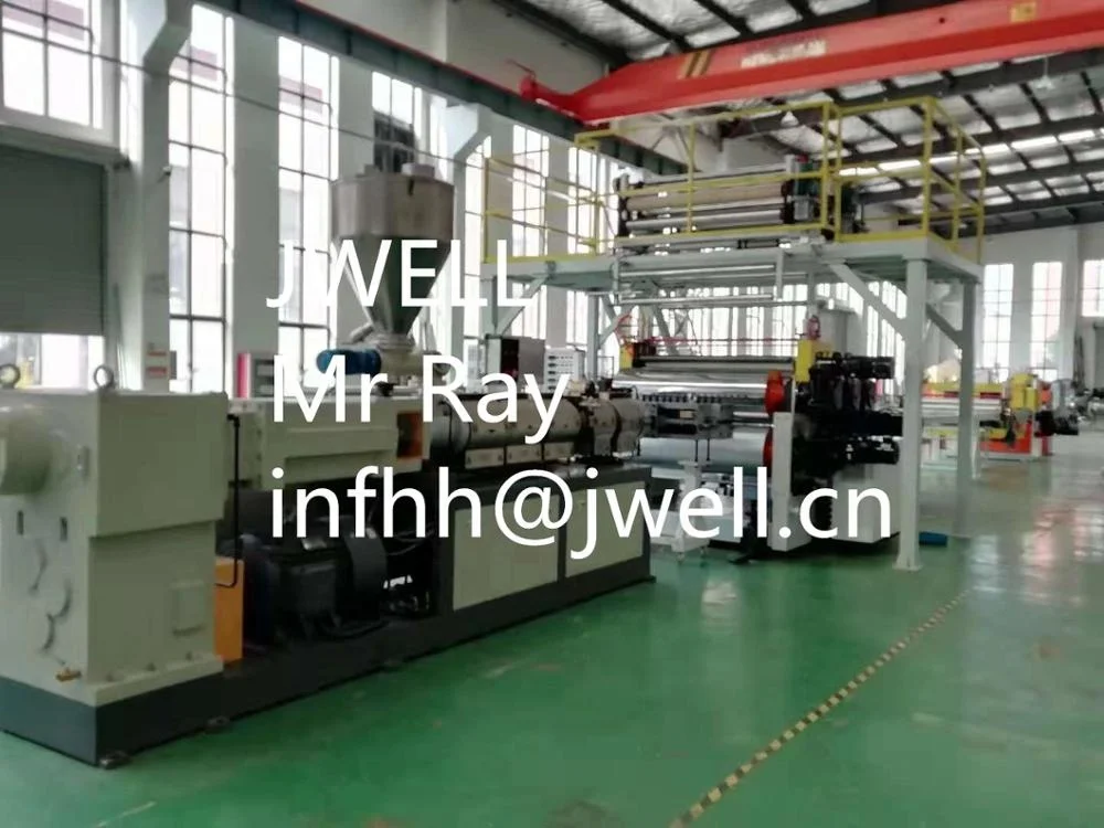 JWELL-High Quality SPC/PVC 200% caco3 calcium Flooring Machine Manufacturer/SPC Flooring Extrusion Line