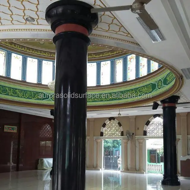 Декоративный материал для здания Baoliya, модифицированный акриловый твердый поверхности, искусственный камень, большая плита, чистый белый/по запросу клиента