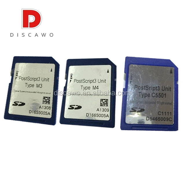 For Ricoh MPC3003 MPC3503 MPC4503 MPC5503 Postscript3 Unit Postscript Card Type M3 M4