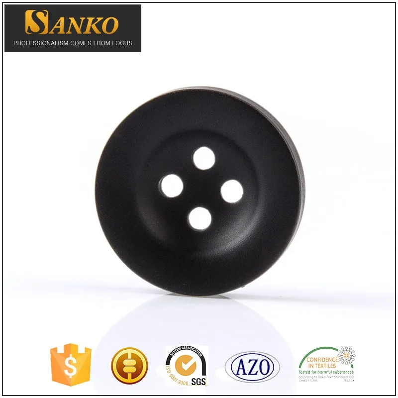 Четыре Отверстия Пластиковые Кольца Карбида Смолы Швейные черную кнопку