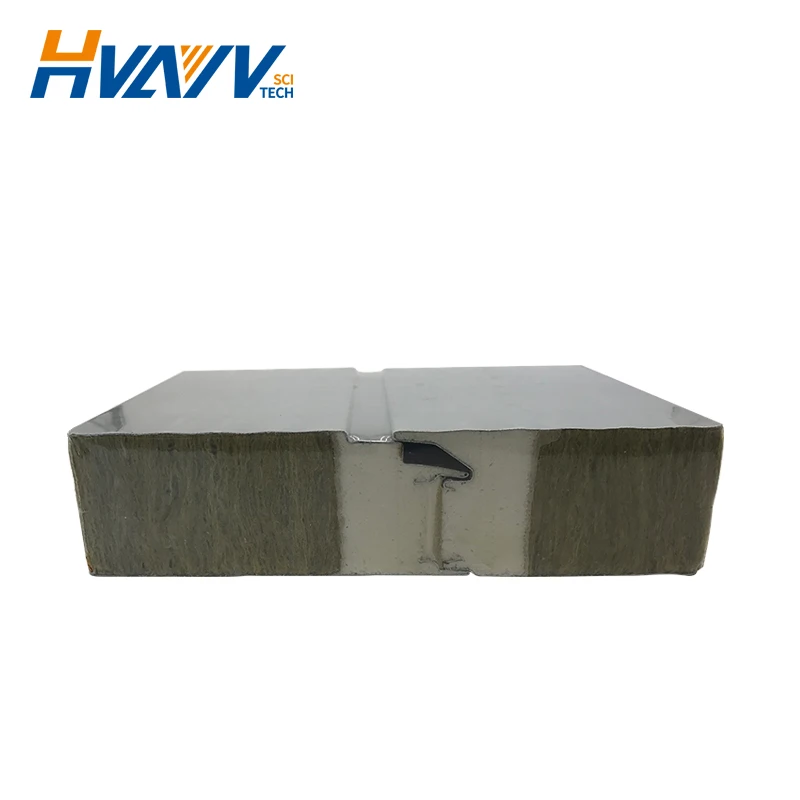 2019 hot sell rock wool sandwich panel used for house and workshop Insulated Sandwich Panel, PU Foam Sandwich Panel