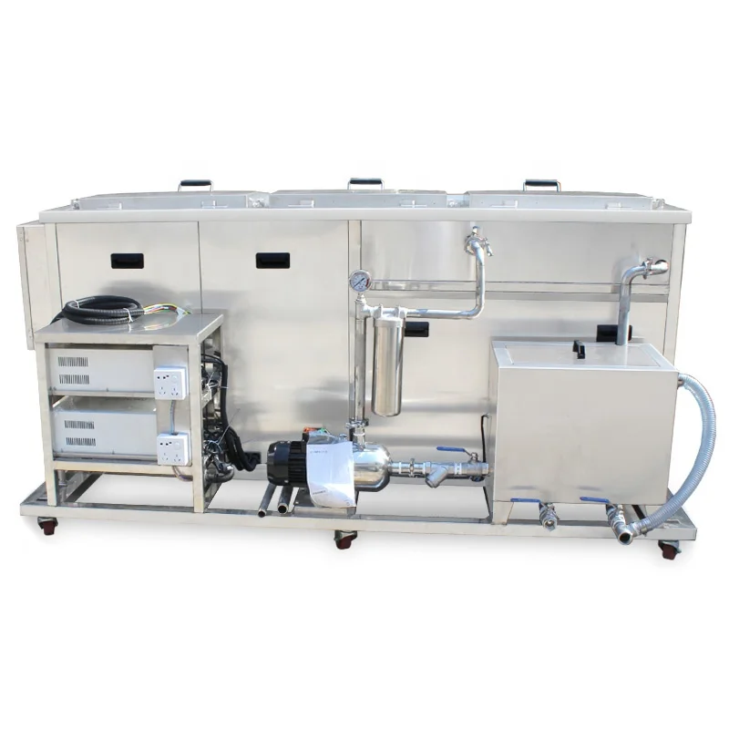 Rust Proof Large Ultrasonic Cleaning Tank With Ultrasonic Rinsing Tank Drying Chamber