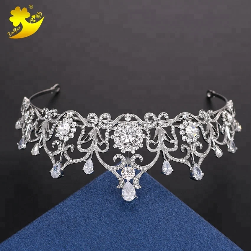 Оптовая продажа, аксессуары для невесты, корона для девочек на день рождения, темпераментная Корона со стразами, свадебное платье, аксессуары для волос, корона