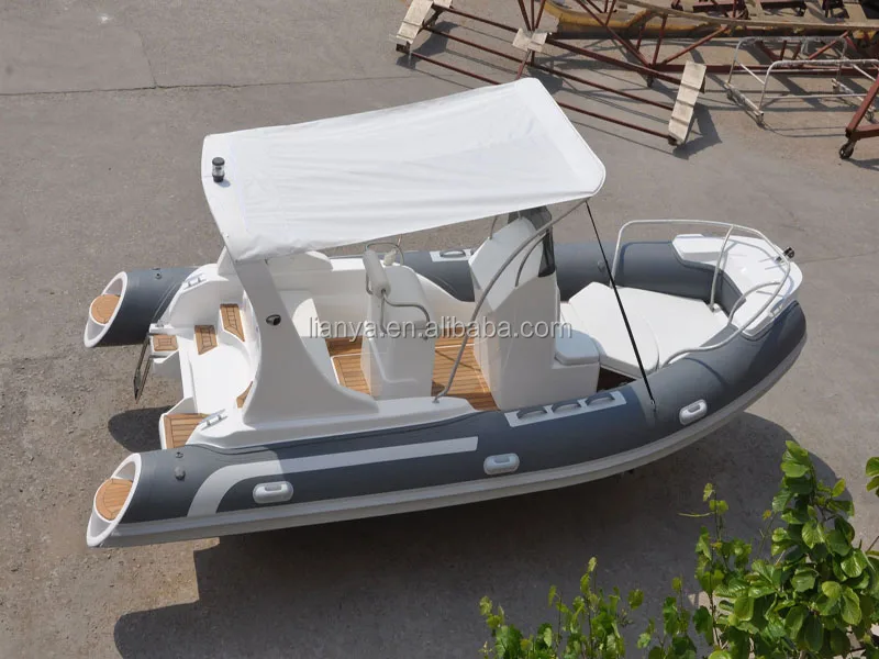 Liya fiber glass reinforced plastic vessel 5.8m rib dinghy