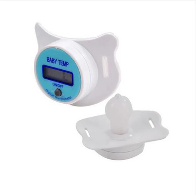 Детские цифровые термометры для соски, медицинский термометр с ЖК-экраном для соски и рота, силиконовый Детский термометр, мониторы для здоровья ребенка