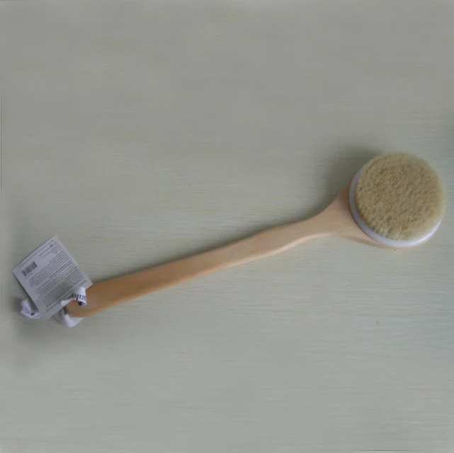 
Wooden brush tampico bristle vegan exfoliating body brush 