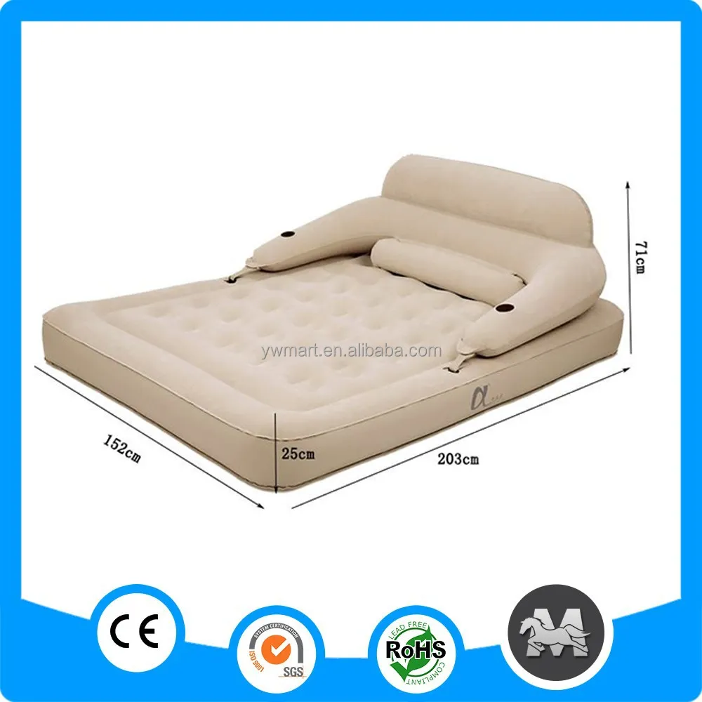 New arrival product fashion PVC flocked inflatable mattress air bed double