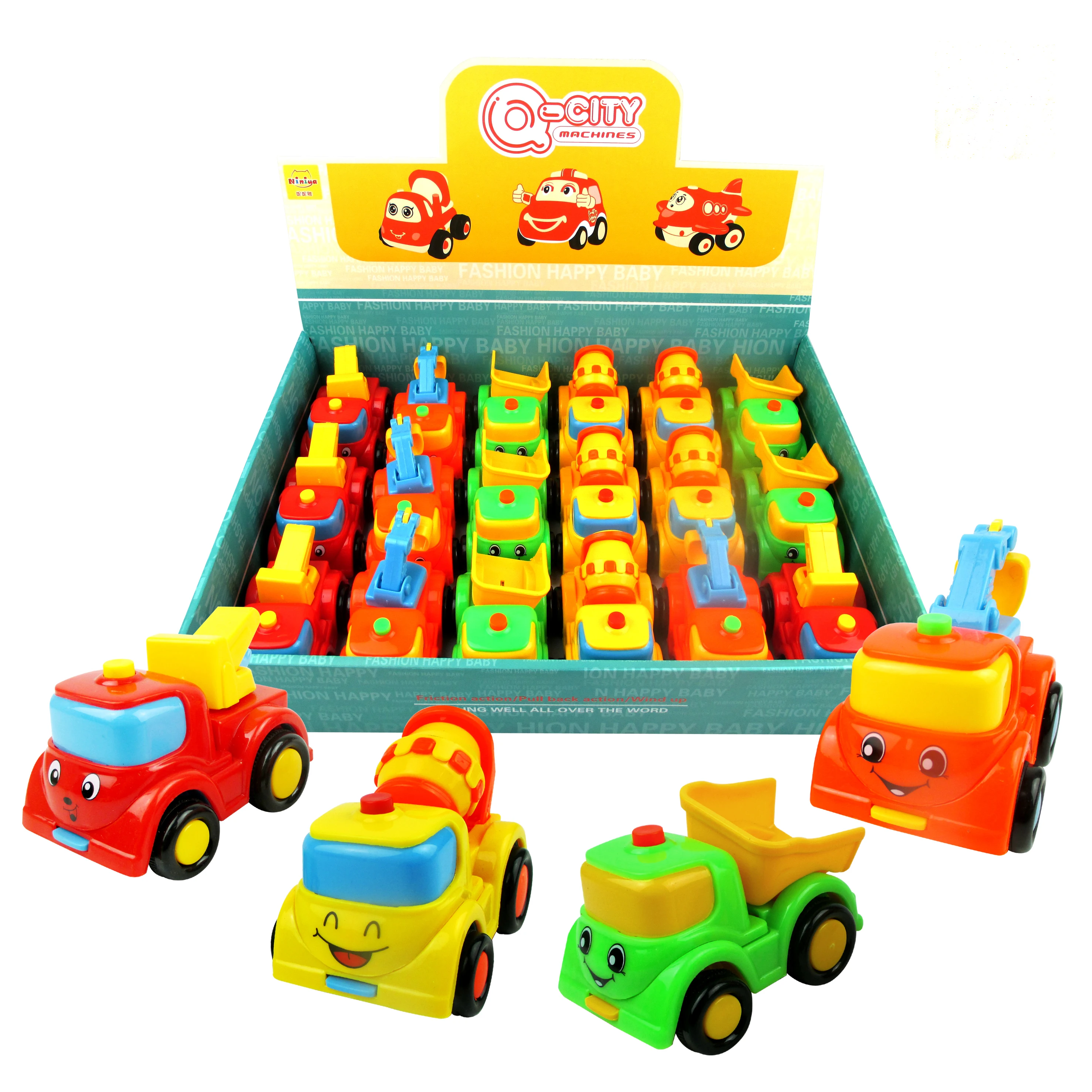 Q-city friction small cute toys car for kids