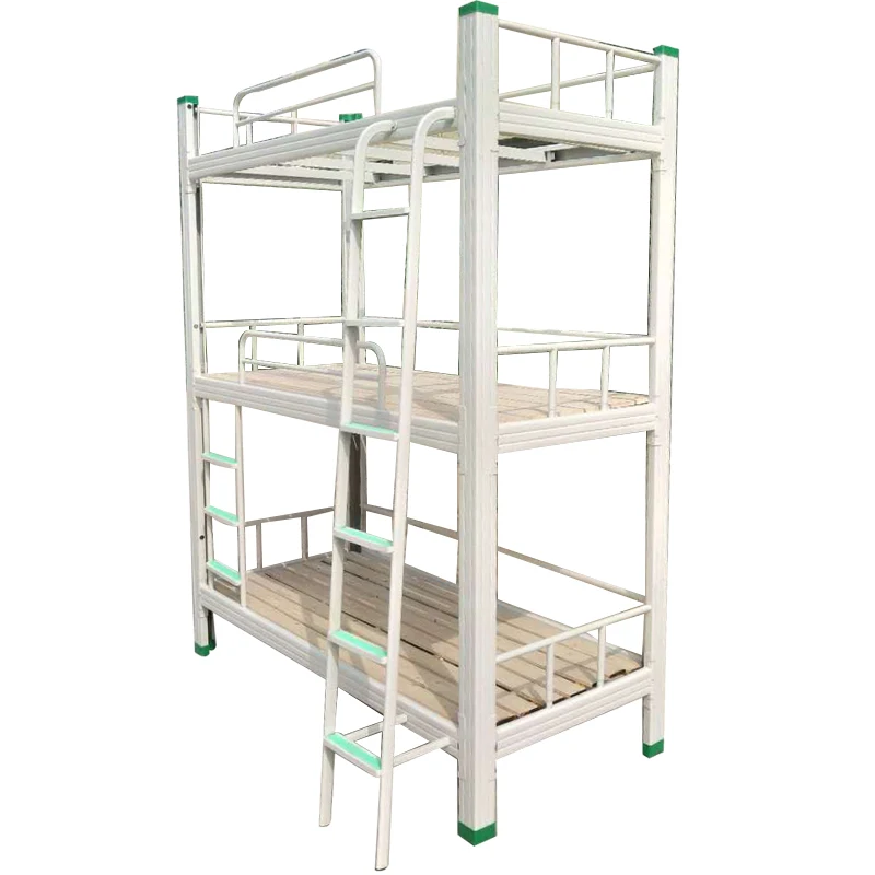 
3-layer High Quality Triple Bunk Beds Household Metal With Loft China Military wholesale Bunk Bed 
