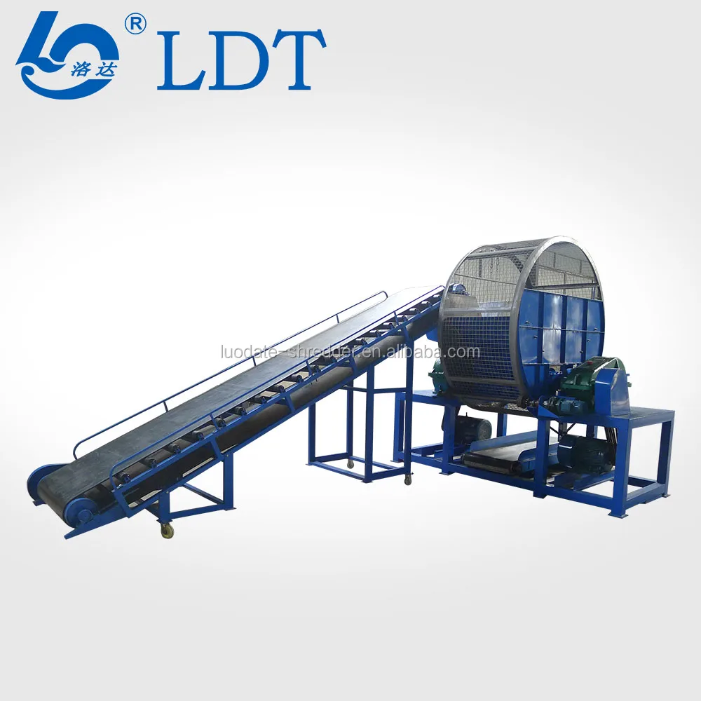 Using for Wide Rubber Tires Crusher Shredder Processing Recycling Machines