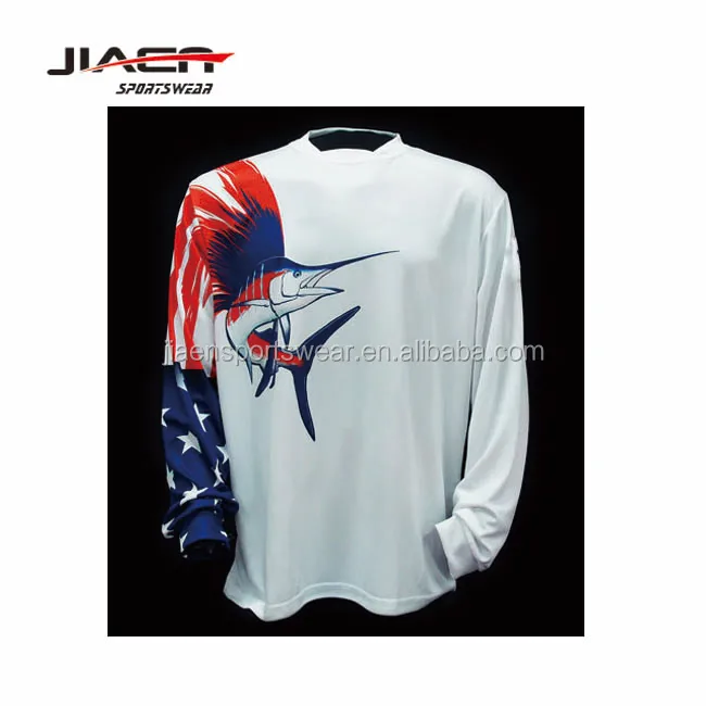 sublimation custom wholesale tournament fishing shirts with uv protection