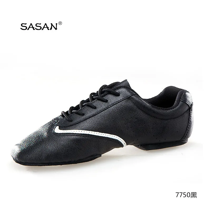 Genuine Leather Soft Men Dance Shoes Flat Practice Latin Dance Shoes Ballroom Dance Shoes  Jazz Slipper 7750